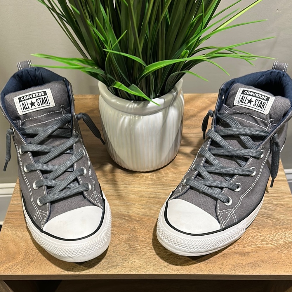 Converse Gray and White Sneakers